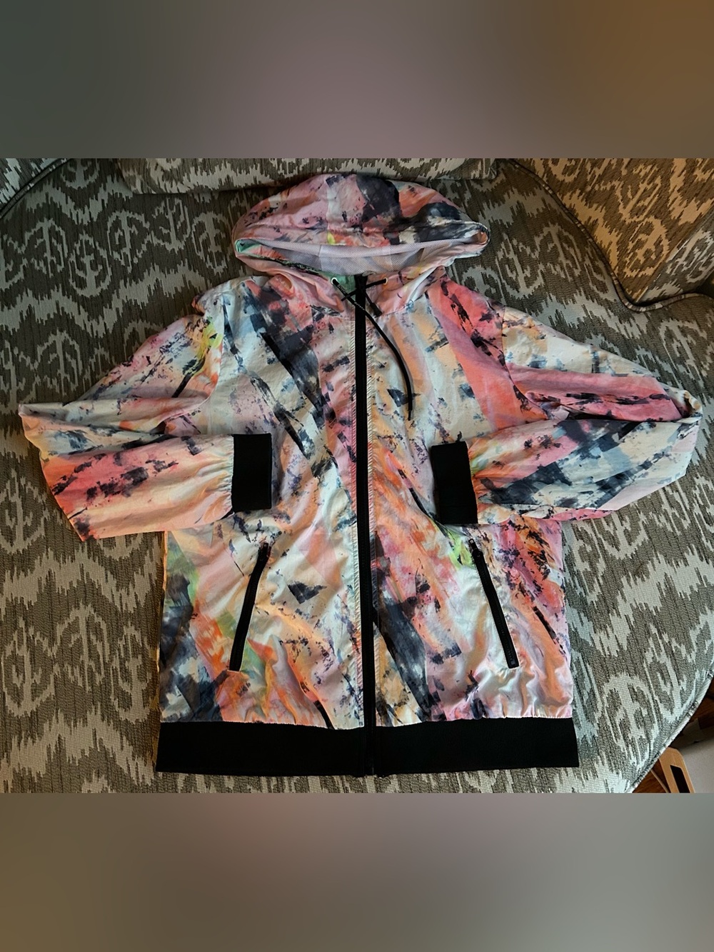 Garage Windrunner Jacket Medium Zip Windbreaker Multicolour